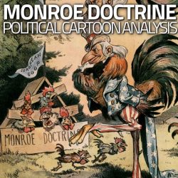 Doctrine political monroe cartoon uncle sam rooster isolationism european history nations coop american big policy why foreign 1901 represented depicts