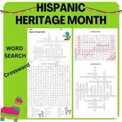 Hispanic heritage month crossword puzzle