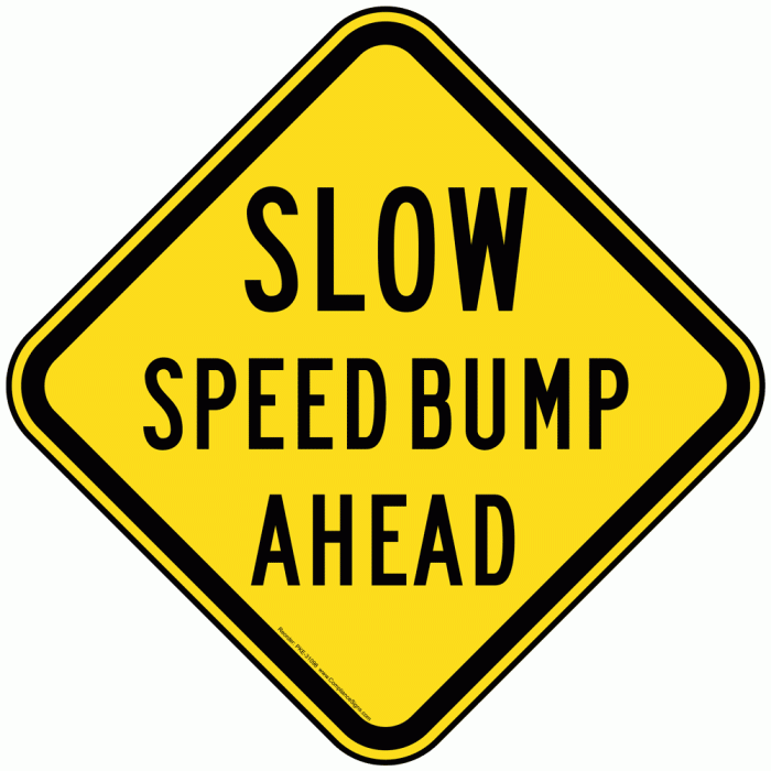 Bump ahead