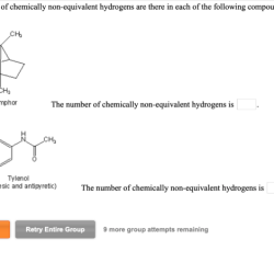 The number of chemically non-equivalent hydrogens is